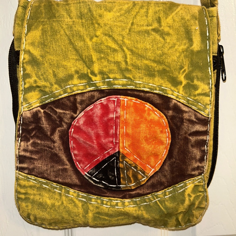 Rising International Peace Sign Crossbody Bag